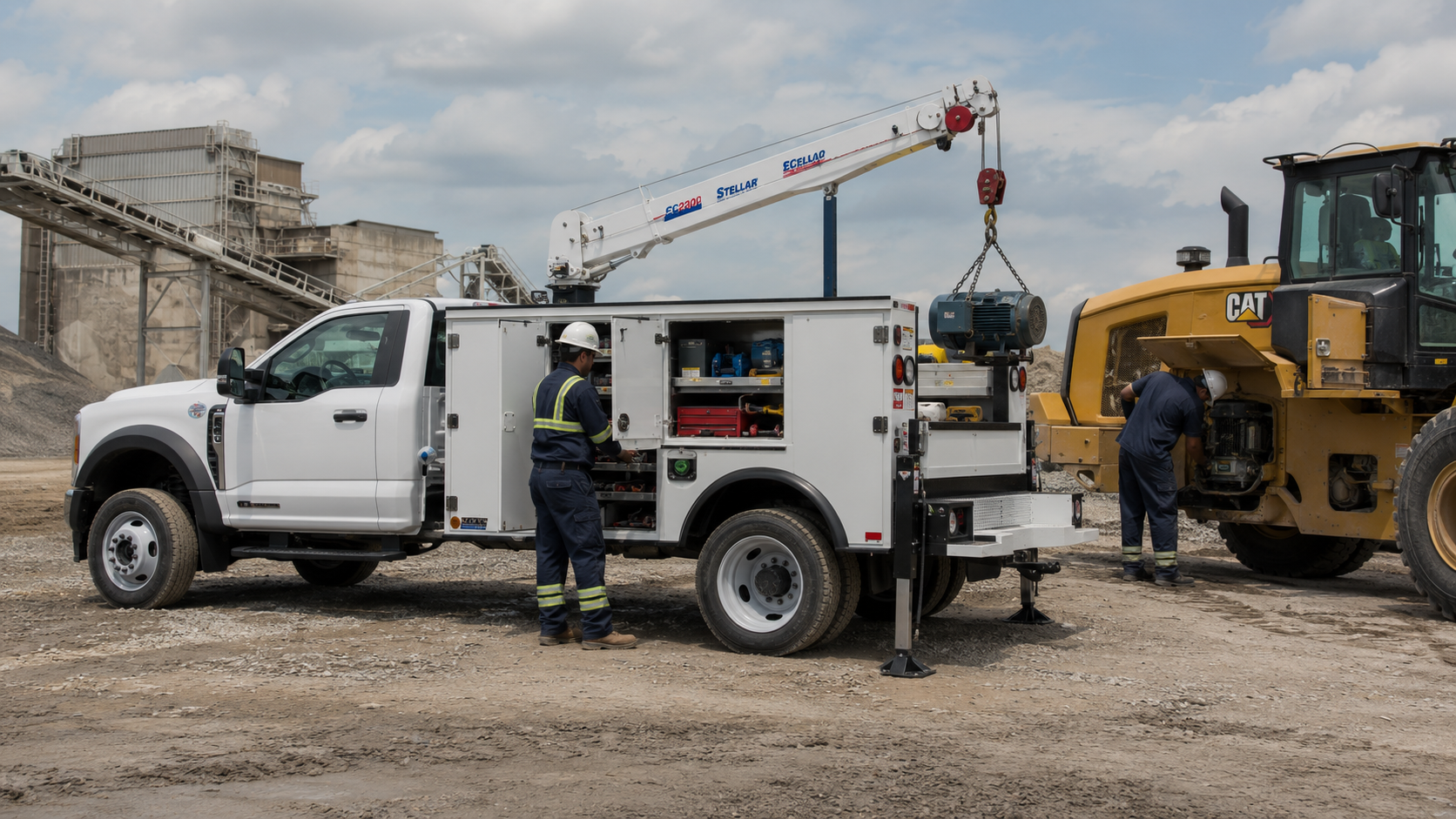 Mobile vehicle maintenance at MSA Ford in Abbotsford, BC.